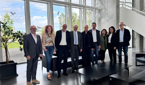 Immagine per la news Imprese e territorio: visita alla FAM Industries Srl che ha acquisito la fabbrica ex Sergio Rossi