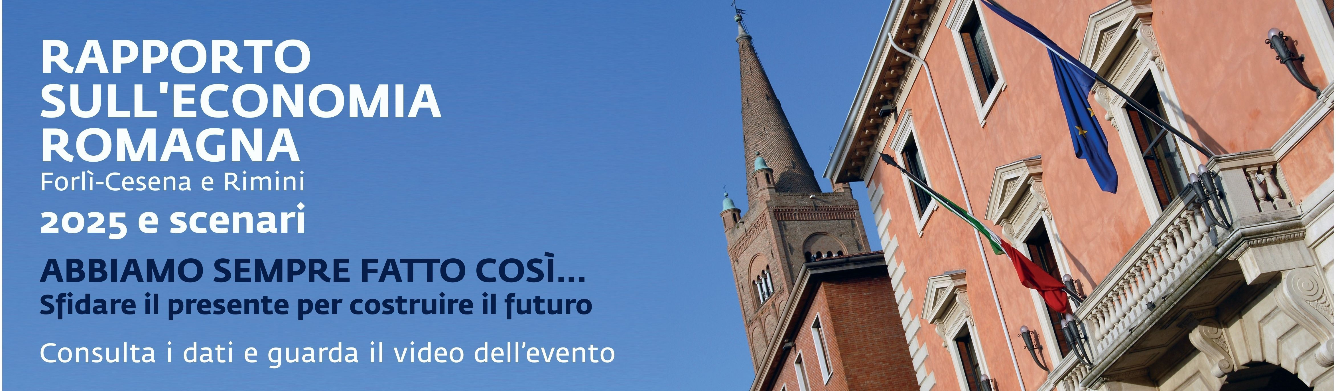 Banner Rapporto sull’economia Romagna 2025